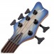 Jackson Pro Spectra V NT, Blue Burst - Headstock