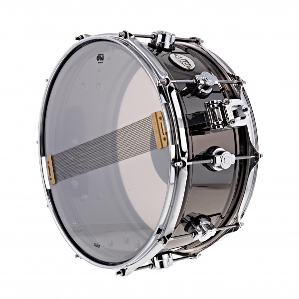 DW Design Series 14'' x 6.5'' Black Nickel Over Brass Snare Drum