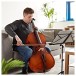 Student Full Size Cello with Case, Antique + Beginner Pack