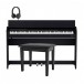 Roland F701 Digital Piano Package, Contemporary Black