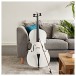 Full Size Cello with Case + Beginner Pack, White