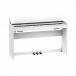 Roland F701 Digital Piano, white, to the side