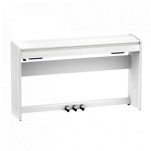 Roland F701 Digital Piano, white, closed