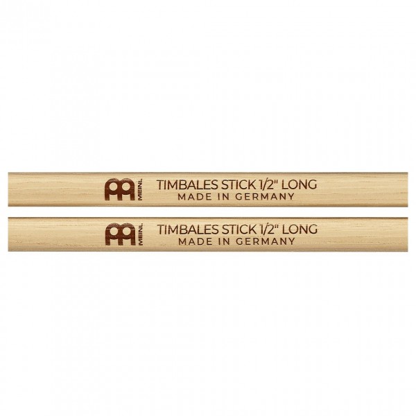 Meinl Stick & Brush Timbales Long Stick 1/2", Pair - Logo