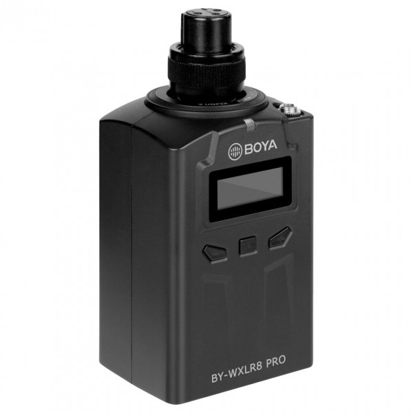 BOYA BY-WXLR8 RPO XLR Transmitter for the BY-WM8 Pro System - Angled