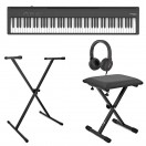 Piano Digital Roland FP-30X con Soporte, Banqueta y Auriculares, Negro