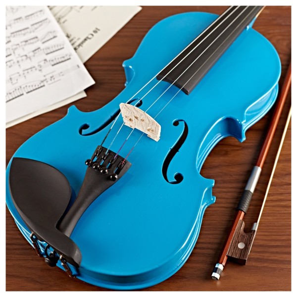 Student Full Size Violin, Blue, by Gear4music