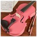 Student Full Size Violin, Pink, by Gear4music