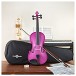 Student 4/4 Violin by Gear4music, Purple Sparkle