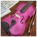 Student 4/4 Violin by Gear4music, Purple Sparkle
