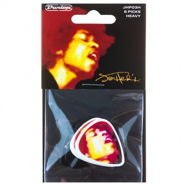 Dunlop Jimi Hendrix Electric Ladyland Picks, Pack of 6 - Front View