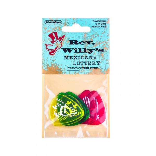 Dunlop Rev Willy Extra Heavy Picks, Pack of 6 - Main