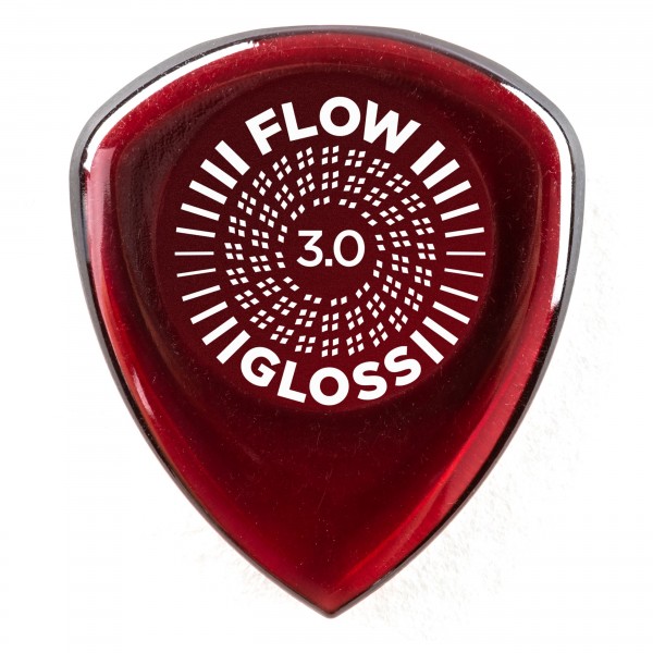 Dunlop Flow Gloss 3.00mm Picks, Pack of 3 front