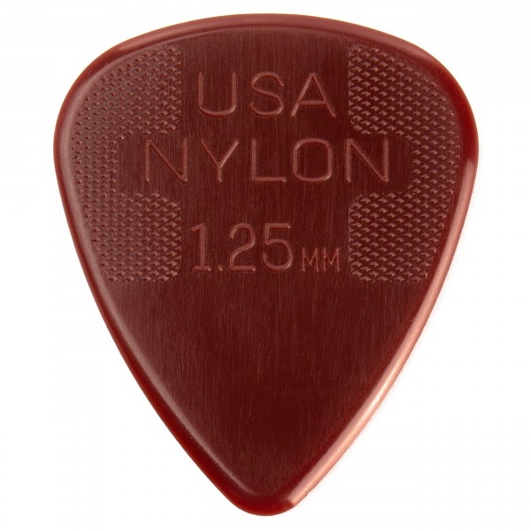 Dunlop Nylon Standard 1.25mm Picks, Pack of 12 front