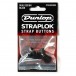 Dunlop Straplok Dual Design Strap Buttons, Black bag
