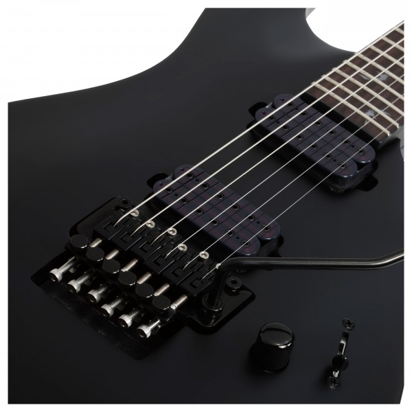 Schecter Damien-6 FR, Satin Black Bridge