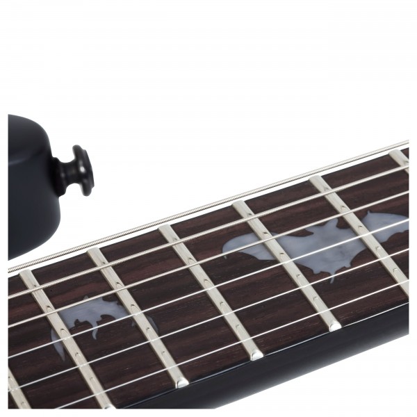 Schecter Damien-6 FR, Satin Black Inlays