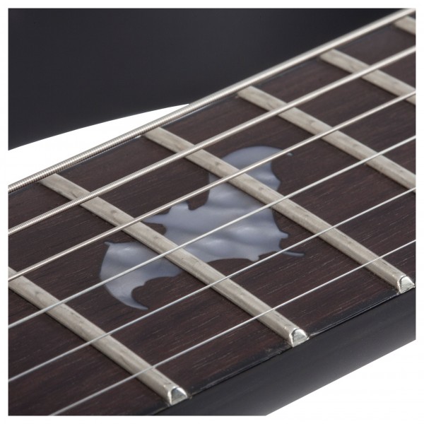 Schecter Damien-6 Left Handed, Satin Black Inlays