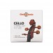 Student 1/4 Size Cello + Beginner Pack, Blue