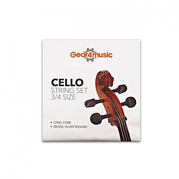 Student 3/4 Size Cello with Case + Beginner Pack, Purple
