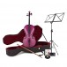 Student Full Size Cello Beginner Pack by Gear4music, Purple