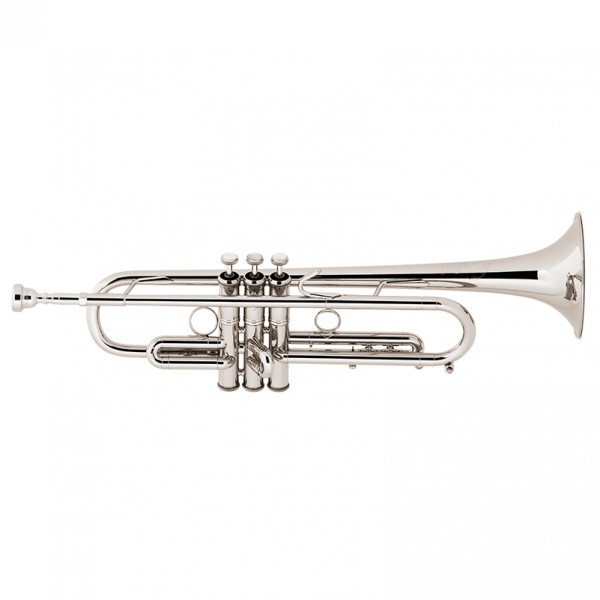 Bach Stradivarius Trumpet, LT1901B, ML Bore, Silver Plate