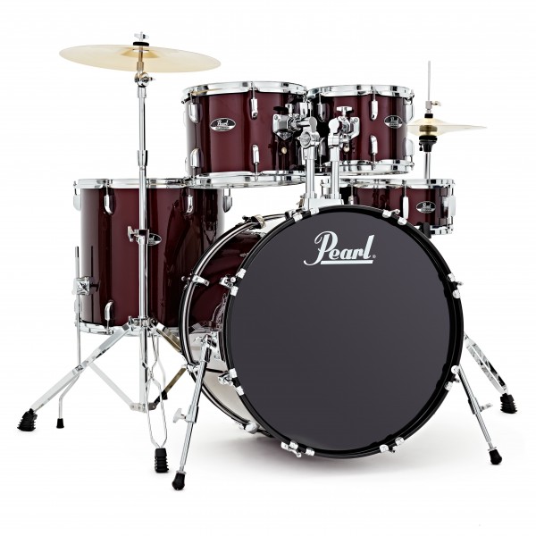 Pearl Roadshow 5pc Fusion Drum Kit, Red Wine