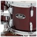 Pearl Roadshow 5pc American Fusion Drum Kit, Red Wine w/Ride Cymbal