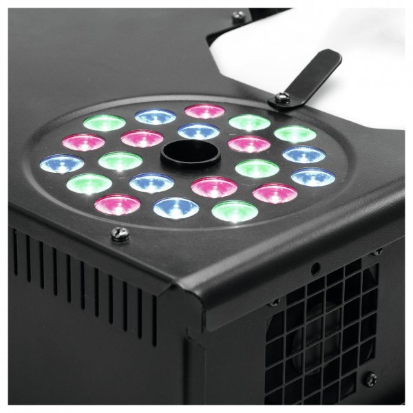Eurolite NSF-350 Vertical Fog Machine with LEDs - LED Ring Closeup