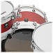 Natal Cafe Race Extreme 22'' 3pc Shell Pack, Matte White w/Red Stripe