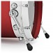 Natal Cafe Race Extreme 22'' 3pc Shell Pack, Matte White w/Red Stripe