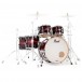 Pearl Masters MCT 22'' 5pc Shell Pack, Red Burst Stripe