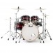 Pearl Masters MCT 22'' 5pc Shell Pack, Red Burst Stripe