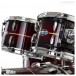 Pearl Masters MCT 22'' 5pc Shell Pack, Red Burst Stripe