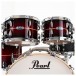 Pearl Masters MCT 22'' 5pc Shell Pack, Red Burst Stripe