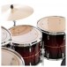 Pearl Masters MCT 22'' 5pc Shell Pack, Red Burst Stripe