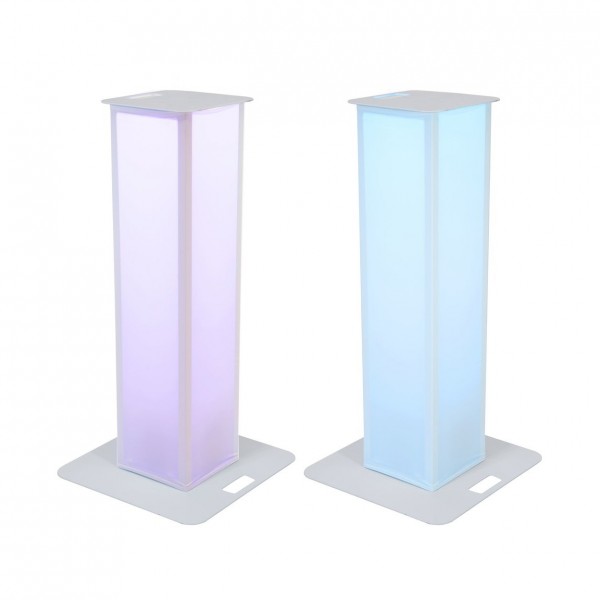 Eurolite 100cm Stage Stands with Cover and Bag, White - Lit