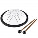 Nino Percussion Mini Steel Tongue Drum, White