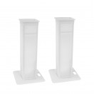 Eurolite Adjustable Stage Stands with Cover and Bag, White