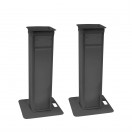 Eurolite Adjustable Stage Stands with Cover and Bag, Black