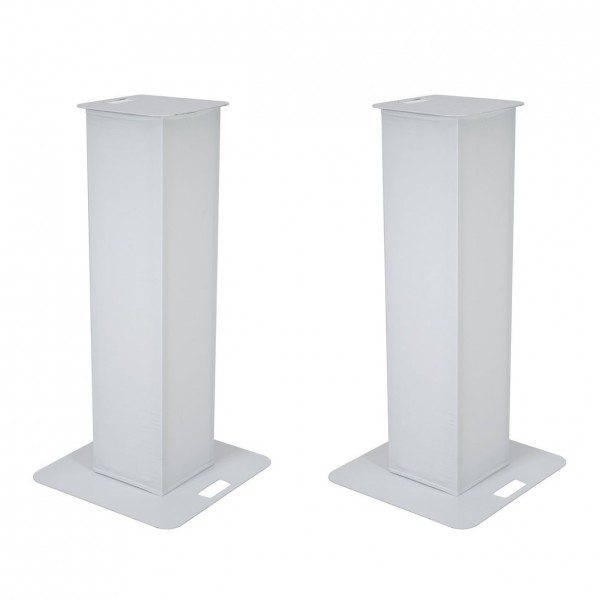 Eurolite 150cm Stage Stands with Cover and Bag, White - Front