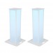 Eurolite 150cm Stage Stands with Cover and Bag, White - Lit Blue