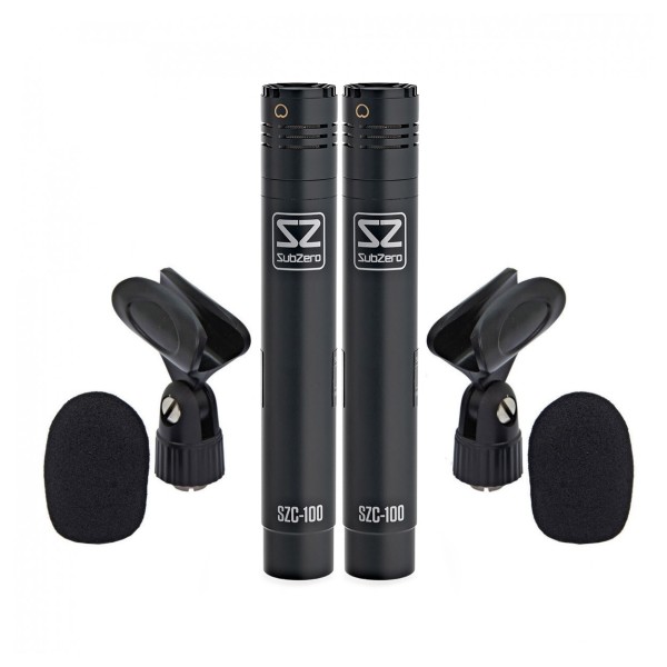SubZero SZC-100 Pencil Condenser Microphone, Pair