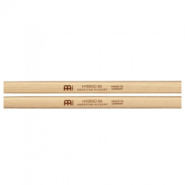 Meinl Stick & Brush Hybrid 9A Drumsticks, Wood Tip, Pair - Logo