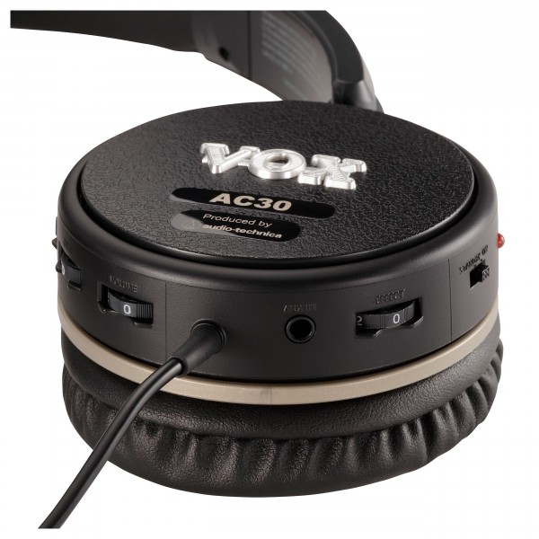 Vox AC30 Guitar Headphones controls