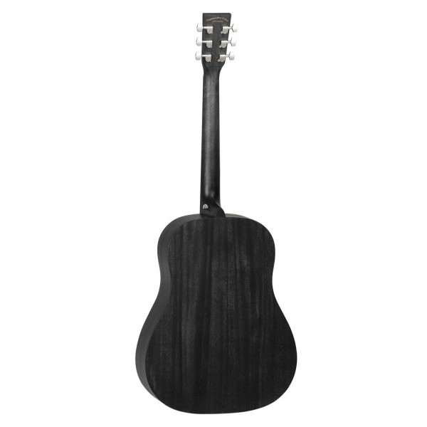 Tanglewood TWBBSDE Blackbird Electro Acoustic, Smokestack Black - Rear View