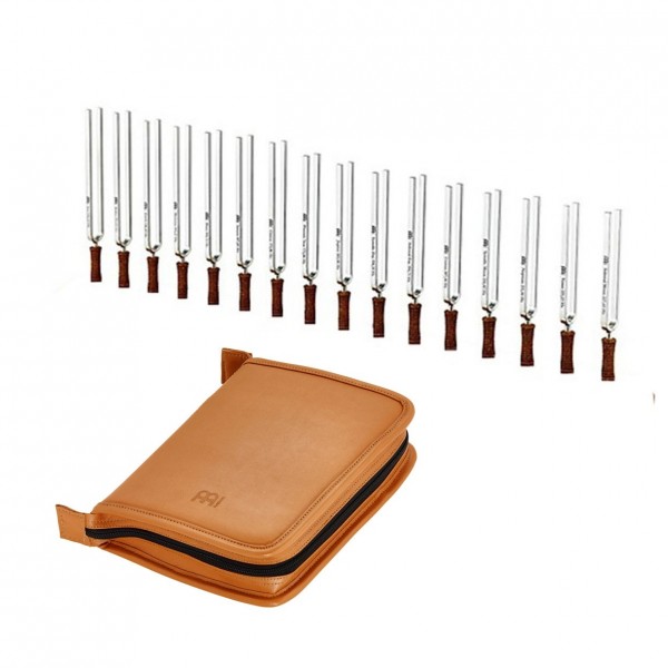 Meinl Sonic Energy Tuning Forks with Case, 16 Tuning Forks