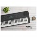 Yamaha PSR E360 Portable Keyboard, Black, Lifestyle