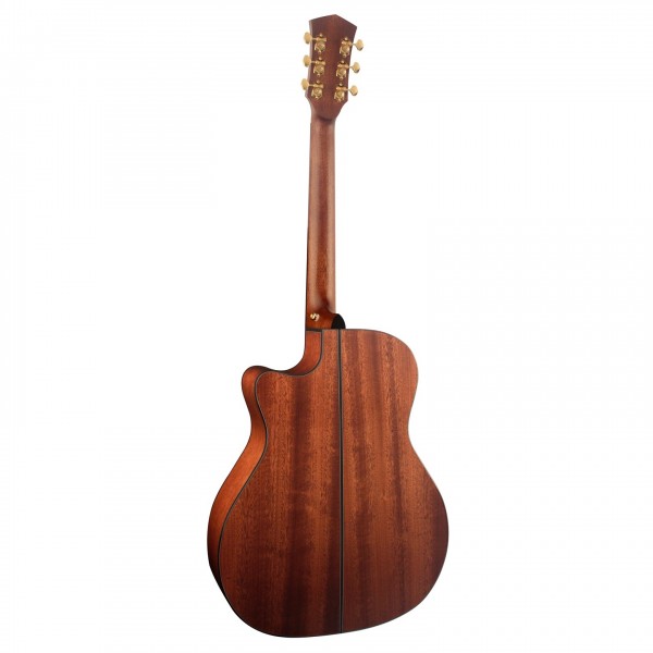 Cort Gold-A6 Electro Acoustic, Natural Glossy - Rear View