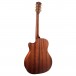 Cort Gold-A6 Electro Acoustic, Natural Glossy - Rear View